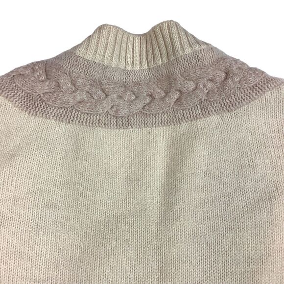 Neil Norman Collection Ivory Yellow Cream V-Neck Sweater Women's  M - L Wool - Picture 4 of 10